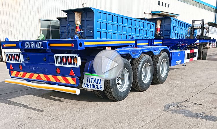 3 Axle 40 Shipping Container Chassis for Sale in Jamaica