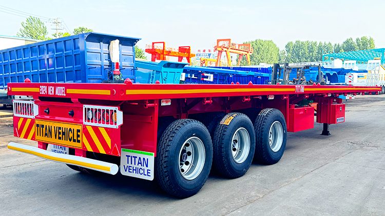3 Axle Flatbed Trailer for Sale in Tanzania