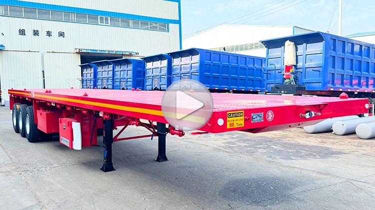 3 Axle Flatbed Trailer for Sale in Tanzania