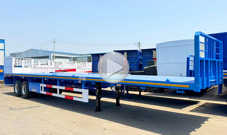2 Axle Flatbed Truck Trailer for Sale in Zambia