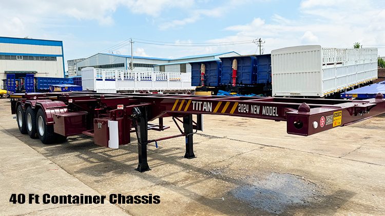 40 Foot Shipping Container Trailer | Skeletal Semi Trailer for Sale in Guam