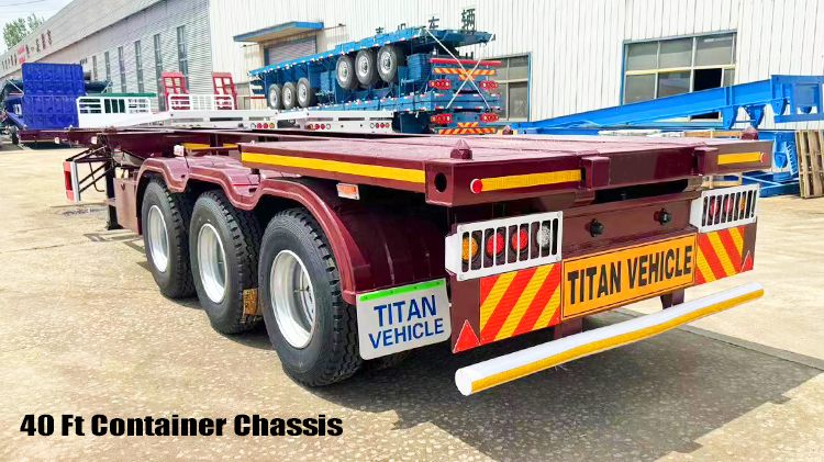 40 Foot Shipping Container Trailer | Skeletal Semi Trailer for Sale in Guam
