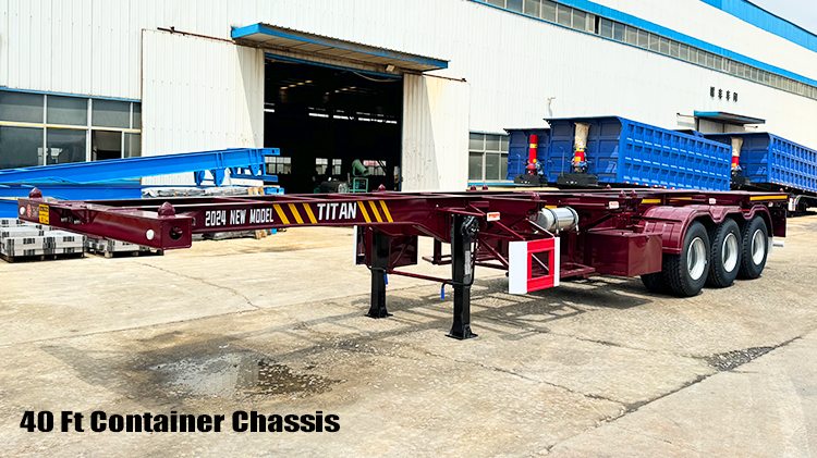 40 Foot Shipping Container Trailer | Skeletal Semi Trailer for Sale in Guam