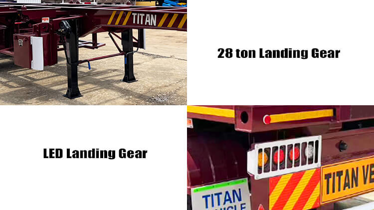 40 Foot Shipping Container Trailer | Skeletal Semi Trailer for Sale in Guam