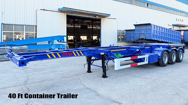 40 Ft Tri Axle Shipping Container Chassis for Sale in Guam