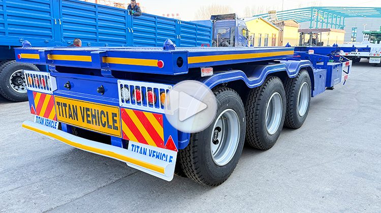 40 Ft Tri Axle Shipping Container Chassis for Sale in Guam