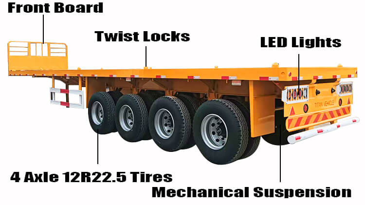Heavy Duty Flatbed Trailer for Sale Near Me in Sierra Leone