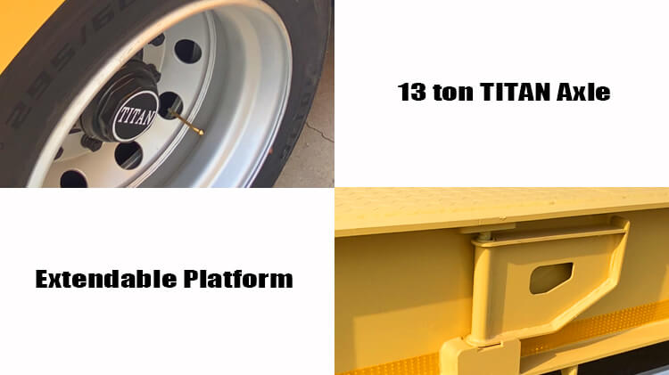 4 Axle 100 Ton Hydraulic Lowbed Trailer for Sale in Zambia