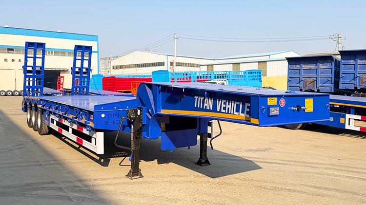 3 Axle Lowbed Semi Trailer for Sale in Tanzania