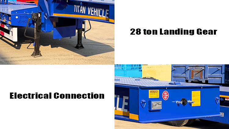 3 Axle Lowbed Semi Trailer for Sale in Tanzania