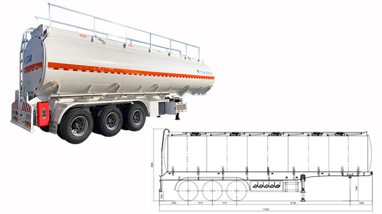 3 Axle Fuel Tanker Trailer for Sale Price in Mali