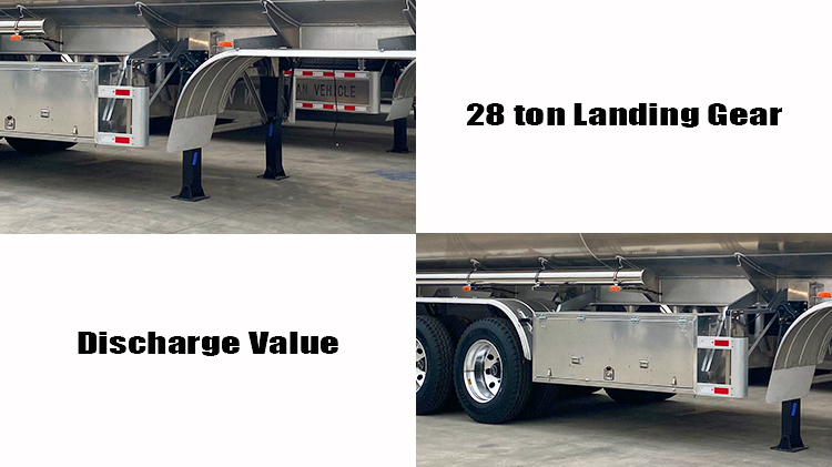 3 Axle Aluminum Tanker Trailer for Sale in Guinea