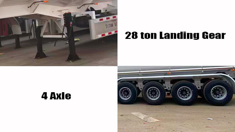 4 Axle Petrol Petroleum Tanker Trailer for Sale Price in Burkina Faso