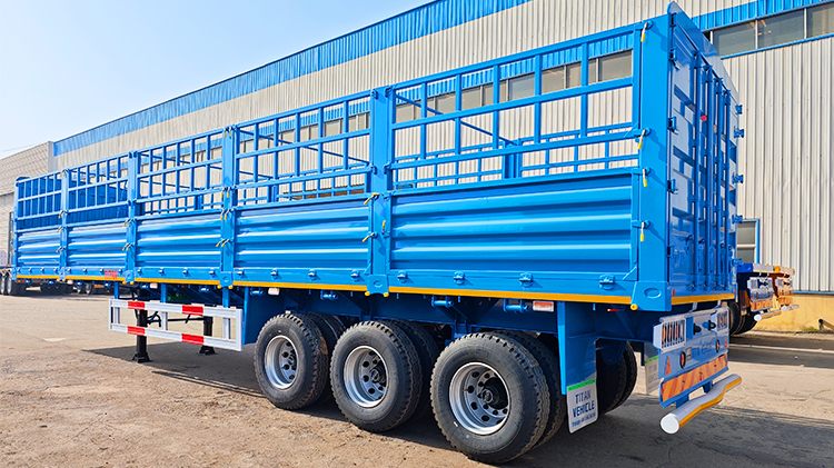 Titan 3 Axle Fence Cargo Semi Trailer for Sale in Sudan