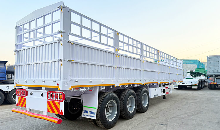 Titan 60 Ton Fence Semi Trailer for Sale Price in Tanzania