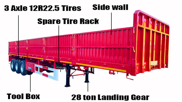 Titan 3 Axle Side Wall Trailer for Sale in Zimbabwe
