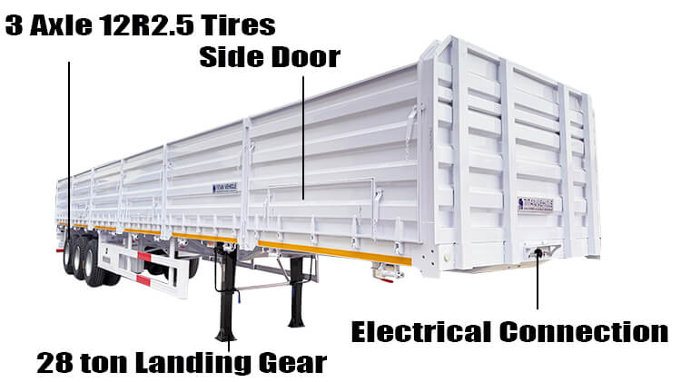 Titan Tri Axle Dropside Trailer for Sale in Zimbabwe