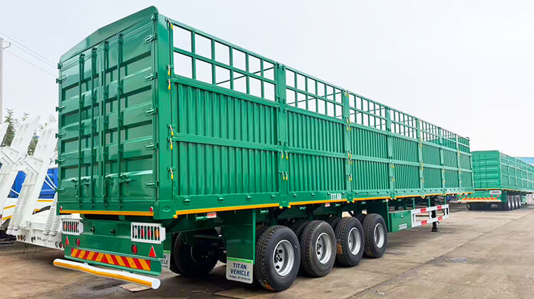Titan 4 Axle Fence Cargo Semi Trailer for Sale in Guinea
