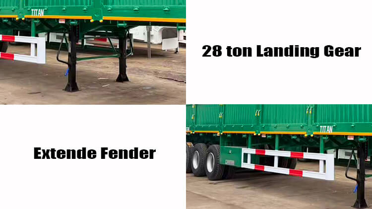 Titan 4 Axle Fence Cargo Semi Trailer for Sale in Guinea