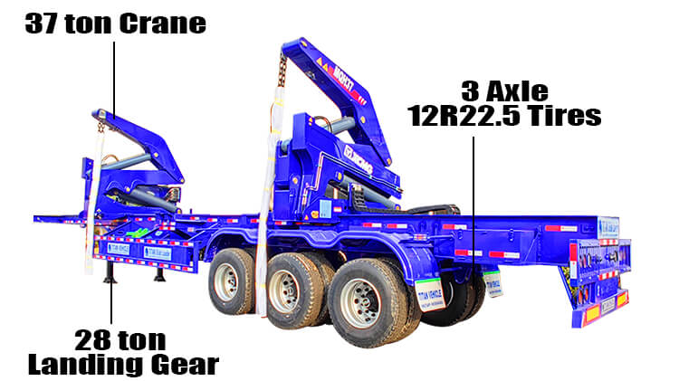 Titan 37 Ton Container Side Lifter Trailer for Sale in Namibia