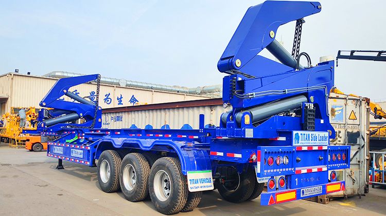 Titan Shipping Container Side Loader Trailer for Sale Price in Tanzania