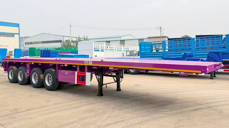 Titan 4 Axle Flatbed Trailer for Sale Price in Saint Martin