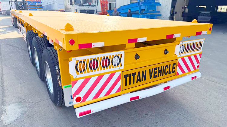 Titan Tri Axle Flatbed Trailer for Sale in El Salvador