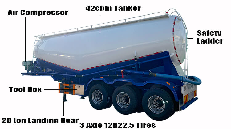 Titan 42 cbm bulk cement tanker for sale in Ghana