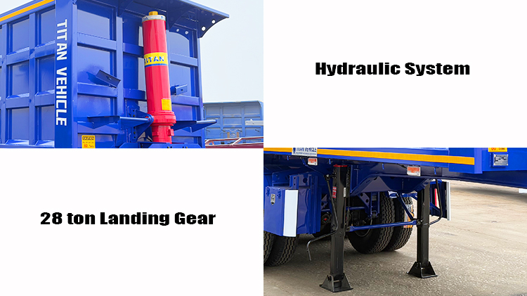 Tri Axle End Dump Trailer for Sale Near Me in Senegal