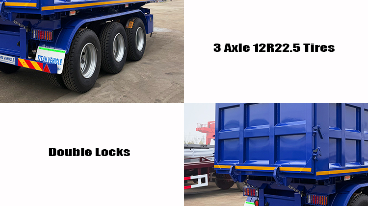 Tri Axle End Dump Trailer for Sale Near Me in Senegal