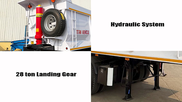 Tri Axle Semi Tipper Trailer for Sale in Sierra Leone