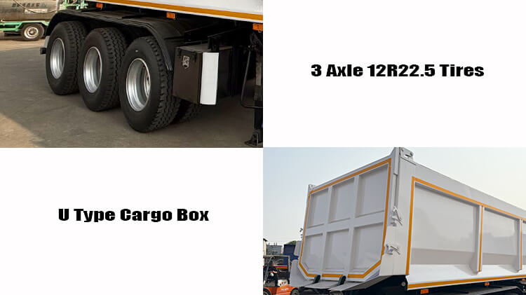Tri Axle Semi Tipper Trailer for Sale in Sierra Leone