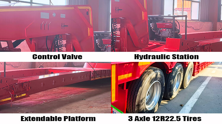 Titan 3 Axle Extendable Gooseneck Lowboy Trailer for Sale in Nigeria