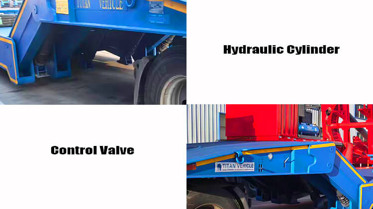 Titan Folding Neck Gooseneck Lowboy Trailer for Sale in Angola