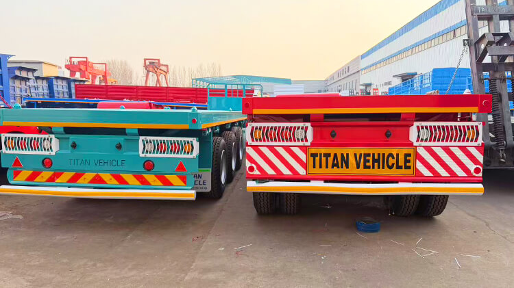 3 Axle 40 Ft Flatbed Semi Trailer for Sale in Ghana