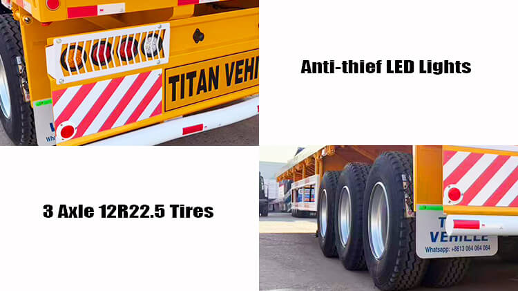 40 Ft Heavy Duty Flatbed Trailer for Sale Near Me in Tanzania