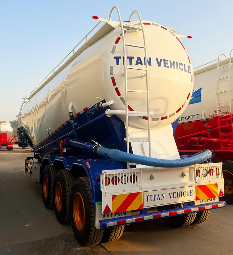 3 Axle 42 Cbm Bulk Cement Tanker Trailer for Sale in Saudi Arabic