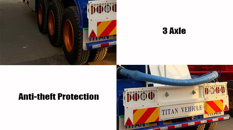 3 Axle 42 Cbm Bulk Cement Tanker Trailer for Sale in Saudi Arabic