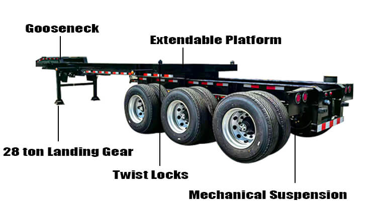 Extendable Container Chassis for Sale in Venezuela