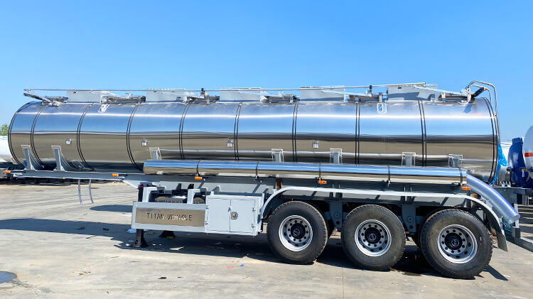Stainless Steel Tanker Trailer for Sale in Liberia