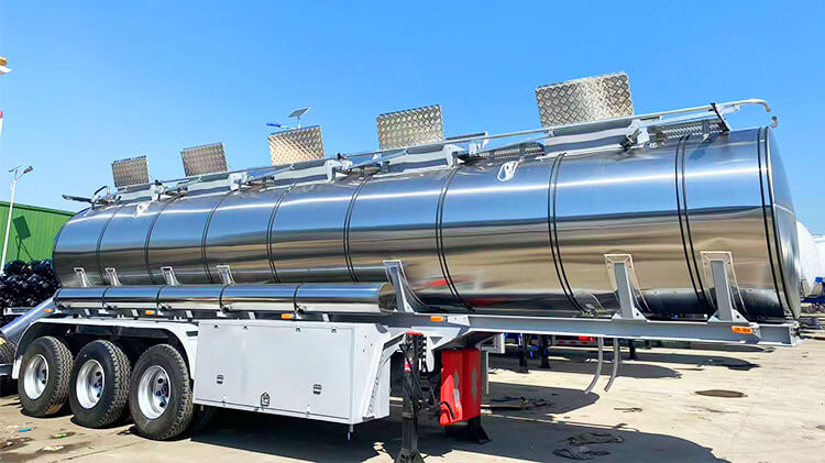 Stainless Steel Tanker Trailer for Sale in Liberia