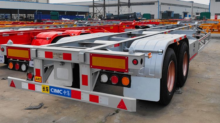 2 Axle 40 Ft Container Skeletal Trailer for Sale in Tanzania