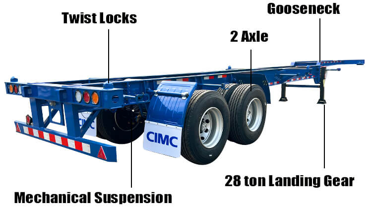 40 Ft Container Chassis for Sale in Guyana