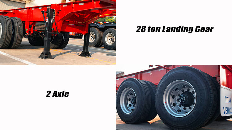 Titan 2 Axle 20 Ft Skeletal Trailer for Sale in Guam