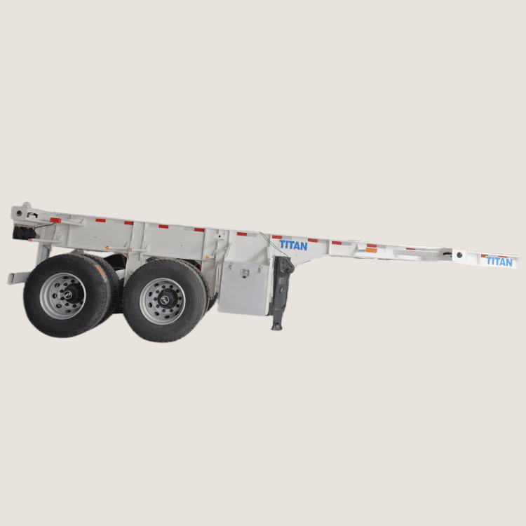 2 Axle 20 Ft Container Chassis Trailer