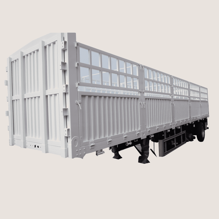 Tri Axle Livestock Fence Truck Semi Trailer