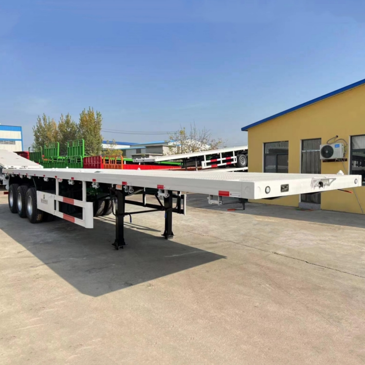 3 Axle 40 Ft Flat Bed Trailer