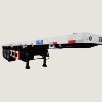 4 Axle 48 Ft Flatbed Container Semi Trailer