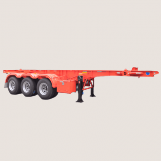Tri Axle 20 Ft Shipping Container Chassis Trailer