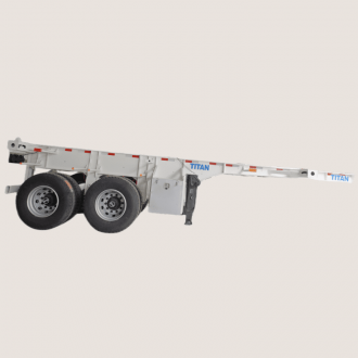 2 Axle 20 Ft Container Chassis Trailer